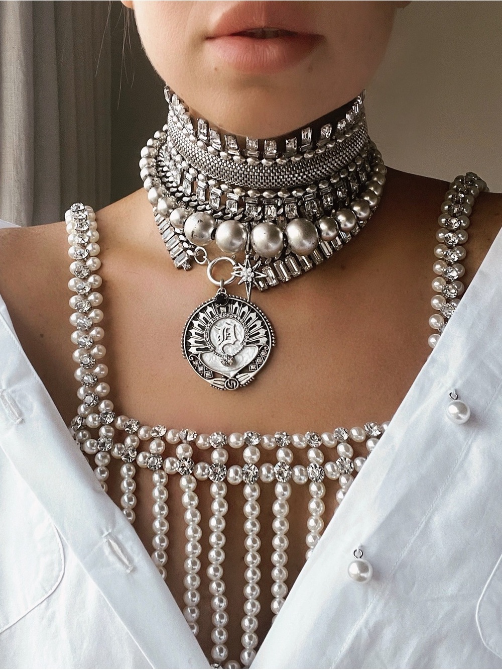 Dylanlex Hadley ii Statement Choker Necklace - Picture 7 of 7